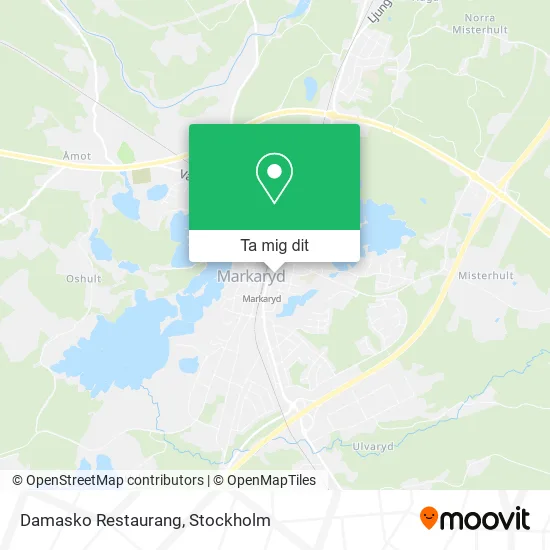 Damasko Restaurang karta