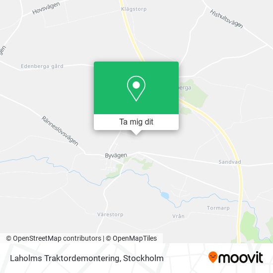 Laholms Traktordemontering karta