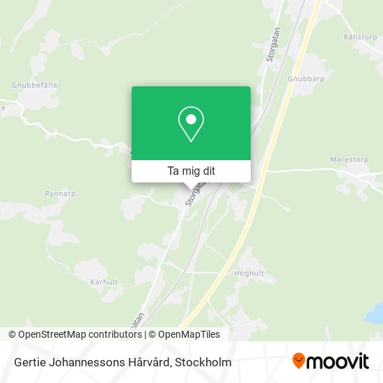 Gertie Johannessons Hårvård karta