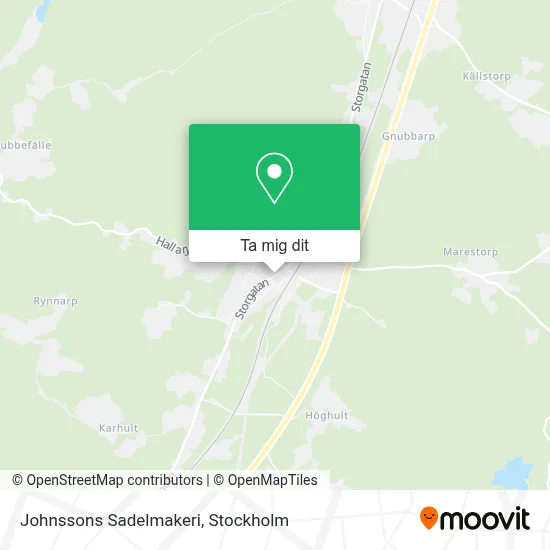 Johnssons Sadelmakeri karta