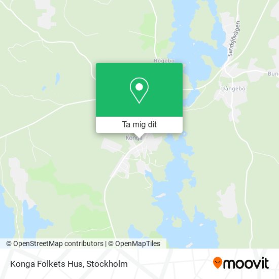 Konga Folkets Hus karta