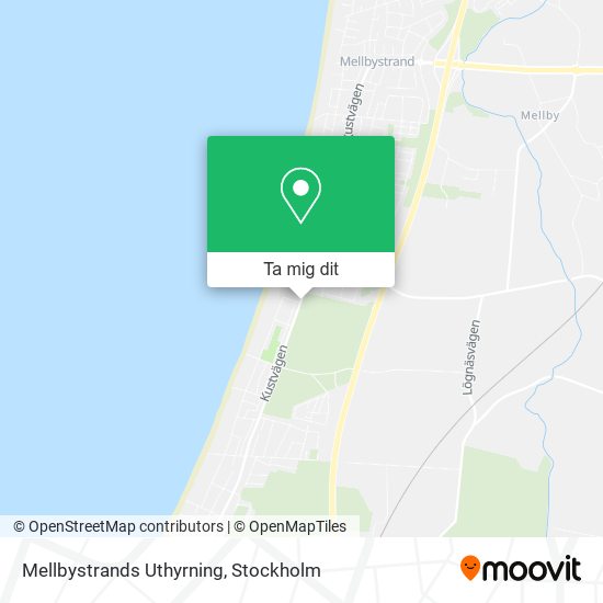 Mellbystrands Uthyrning karta