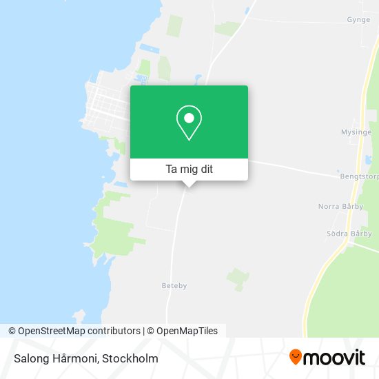 Salong Hårmoni karta