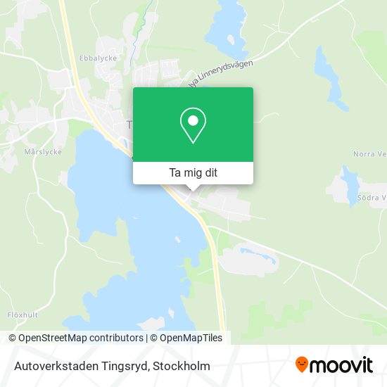 Autoverkstaden Tingsryd karta