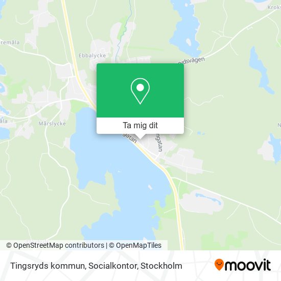 Tingsryds kommun, Socialkontor karta