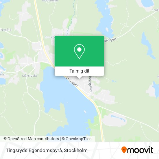 Tingsryds Egendomsbyrå karta