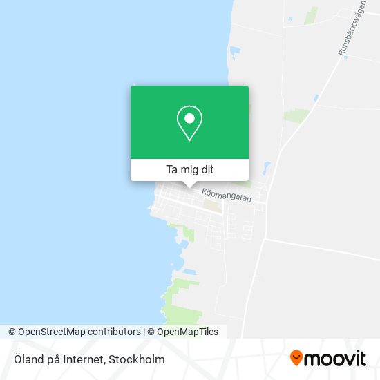 Öland på Internet karta