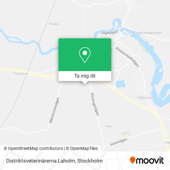 Distriktsveterinärerna Laholm karta