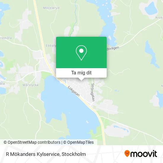 R Mökanders Kylservice karta