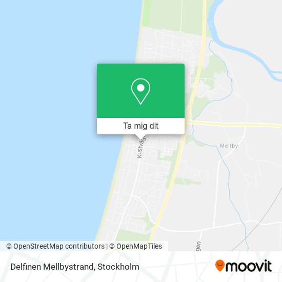 Delfinen Mellbystrand karta