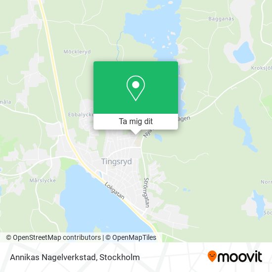 Annikas Nagelverkstad karta