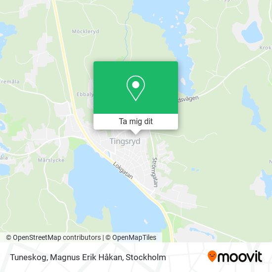 Tuneskog, Magnus Erik Håkan karta