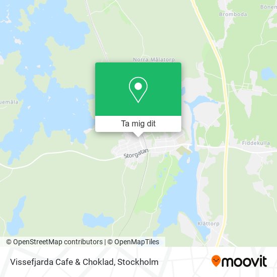 Vissefjarda Cafe & Choklad karta