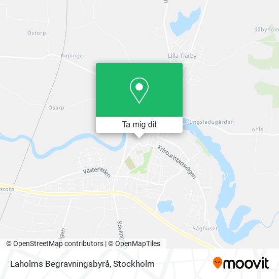 Laholms Begravningsbyrå karta