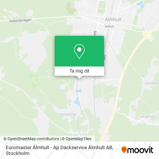 Euromaster Älmhult - Ap Däckservice Älmhult AB karta