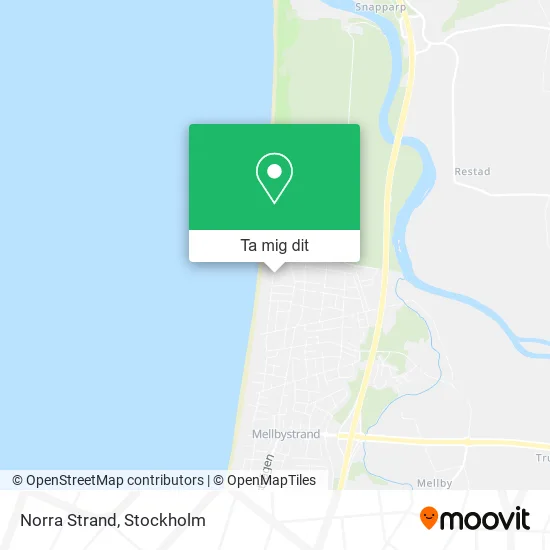 Norra Strand karta