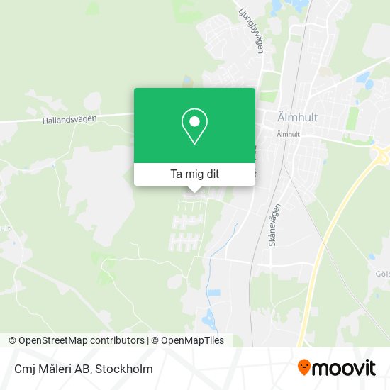 Cmj Måleri AB karta