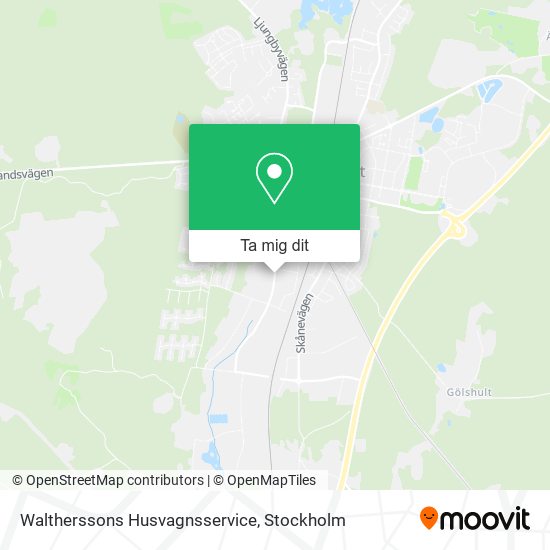 Waltherssons Husvagnsservice karta
