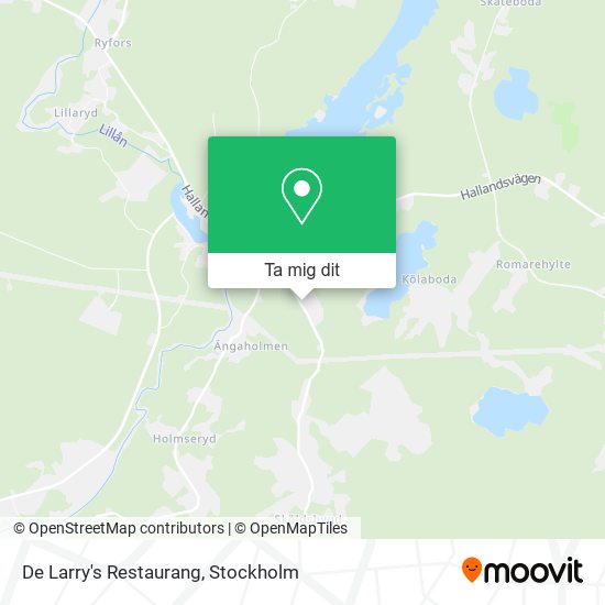 De Larry's Restaurang karta
