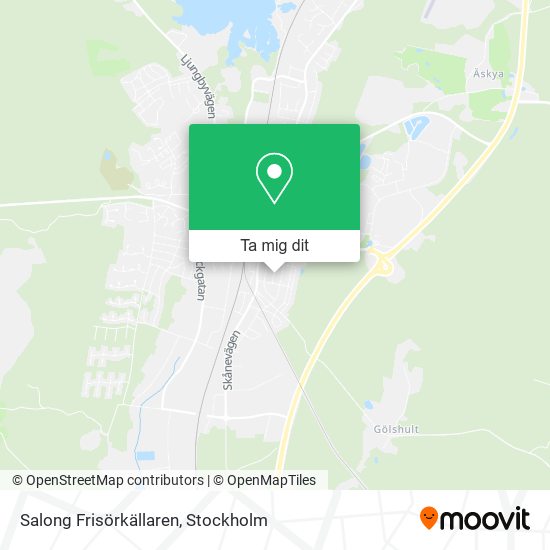 Salong Frisörkällaren karta