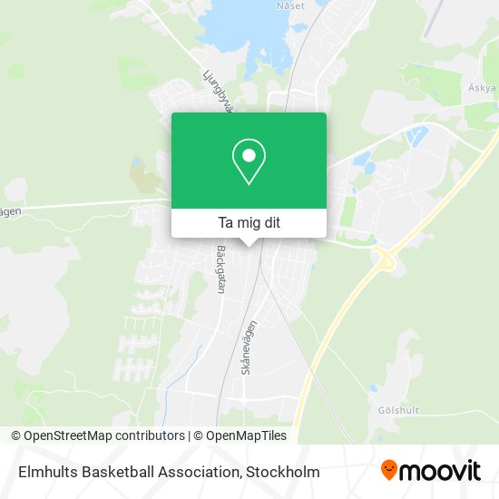 Elmhults Basketball Association karta