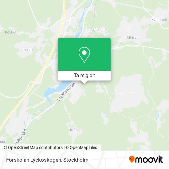 Förskolan Lyckoskogen karta