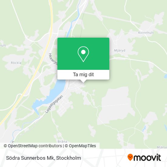 Södra Sunnerbos Mk karta