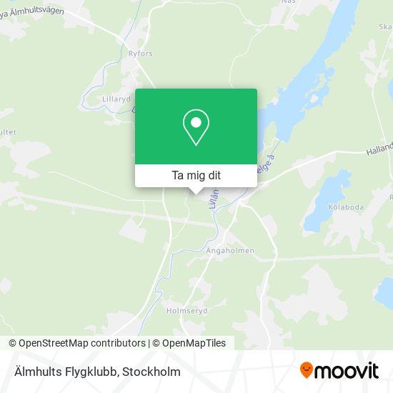 Älmhults Flygklubb karta