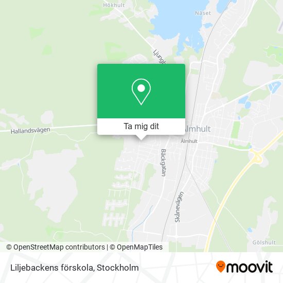 Liljebackens förskola karta