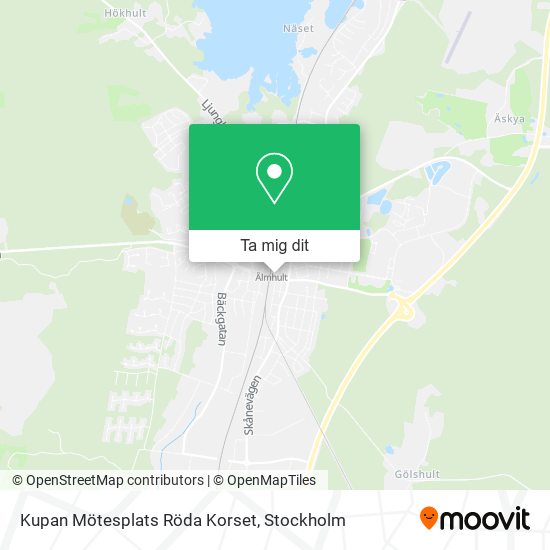 Kupan Mötesplats Röda Korset karta