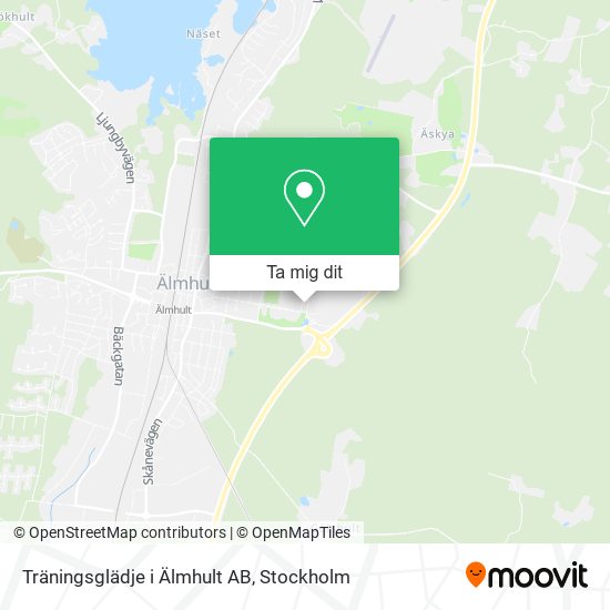 Träningsglädje i Älmhult AB karta