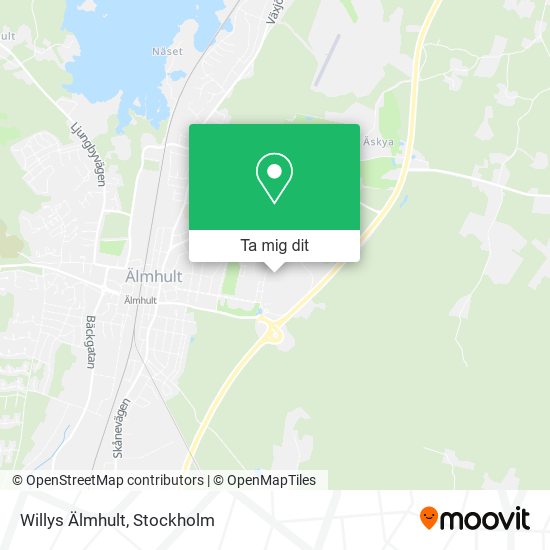 Willys Älmhult karta