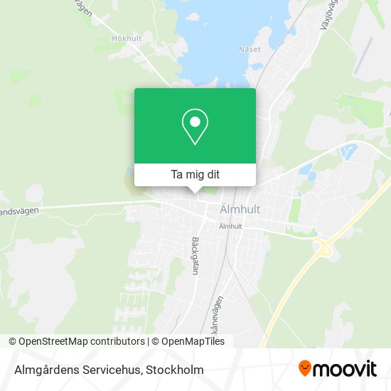 Almgårdens Servicehus karta