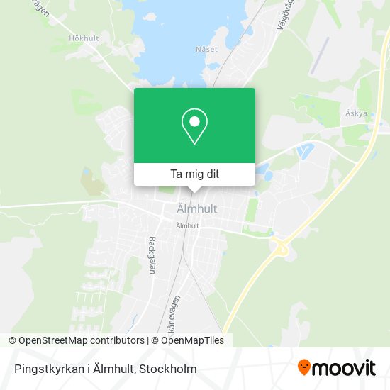 Pingstkyrkan i Älmhult karta
