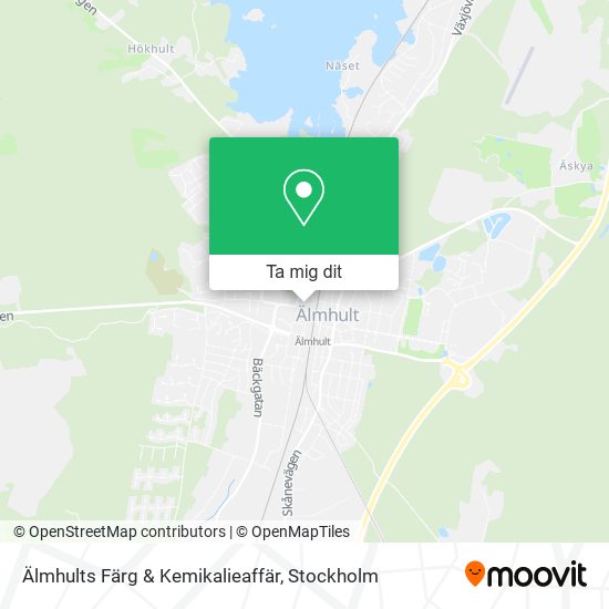 Älmhults Färg & Kemikalieaffär karta