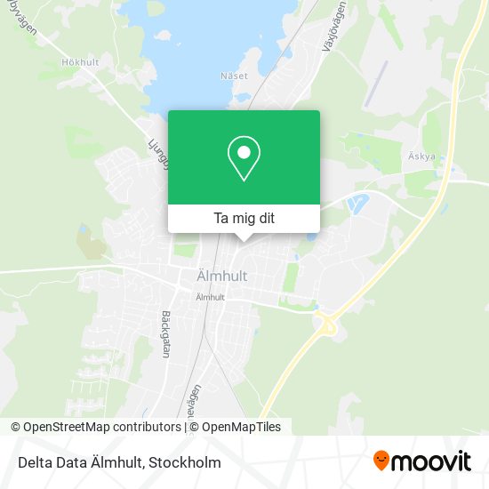 Delta Data Älmhult karta