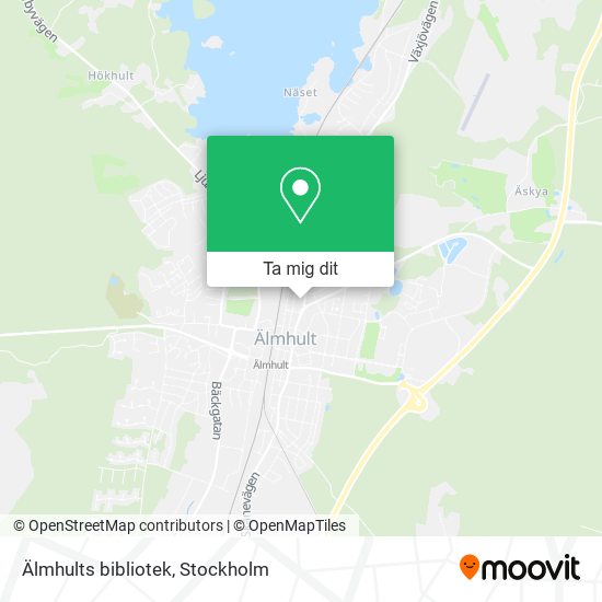 Älmhults bibliotek karta