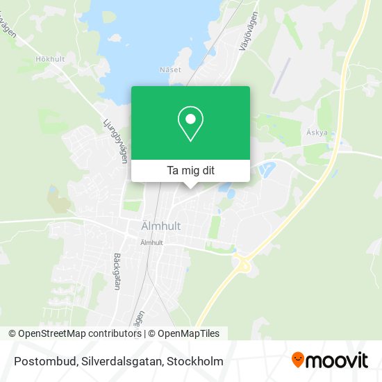 Postombud, Silverdalsgatan karta
