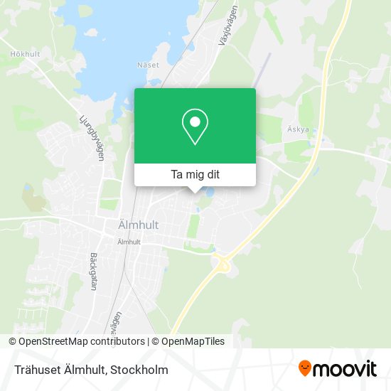 Trähuset Älmhult karta