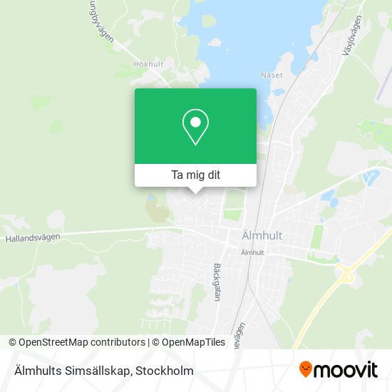 Älmhults Simsällskap karta