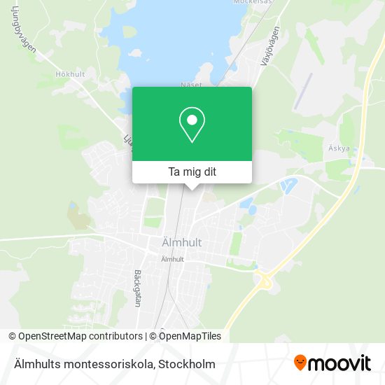 Älmhults montessoriskola karta