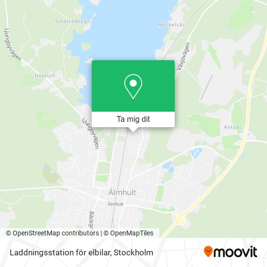 Laddningsstation för elbilar karta