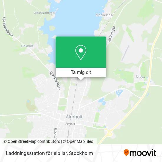 Laddningsstation för elbilar karta