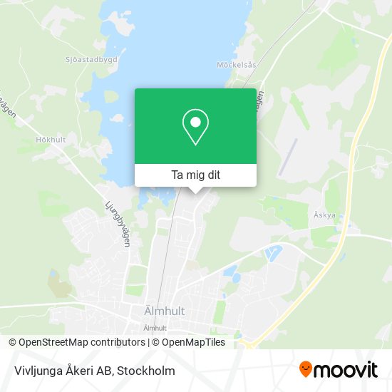 Vivljunga Åkeri AB karta