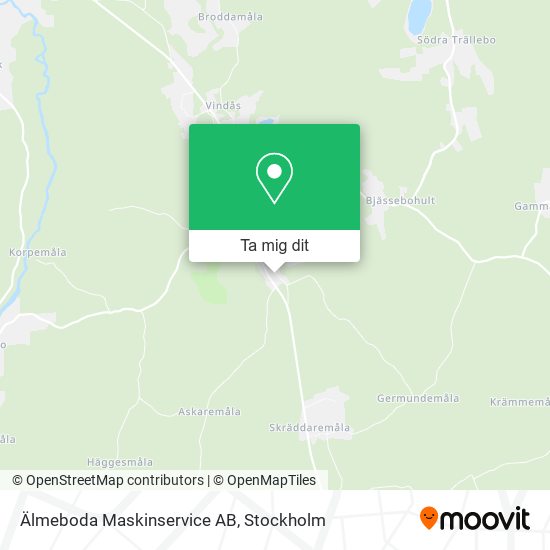 Älmeboda Maskinservice AB karta