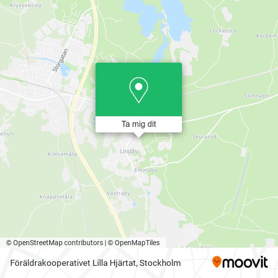 Föräldrakooperativet Lilla Hjärtat karta