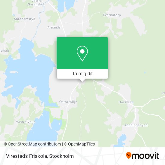 Virestads Friskola karta