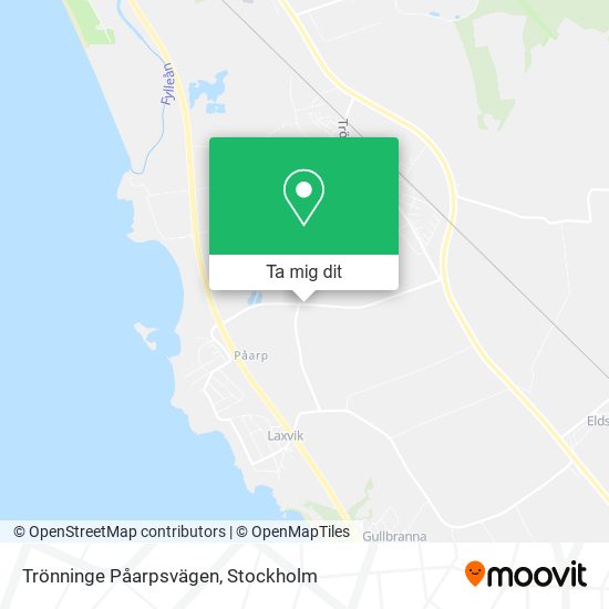 Trönninge Påarpsvägen karta