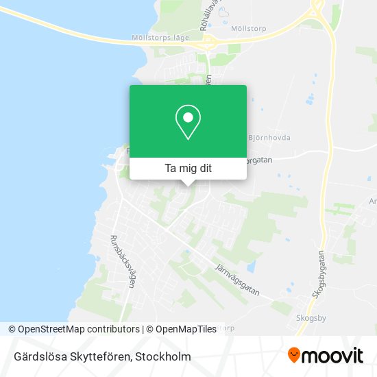 Gärdslösa Skyttefören karta