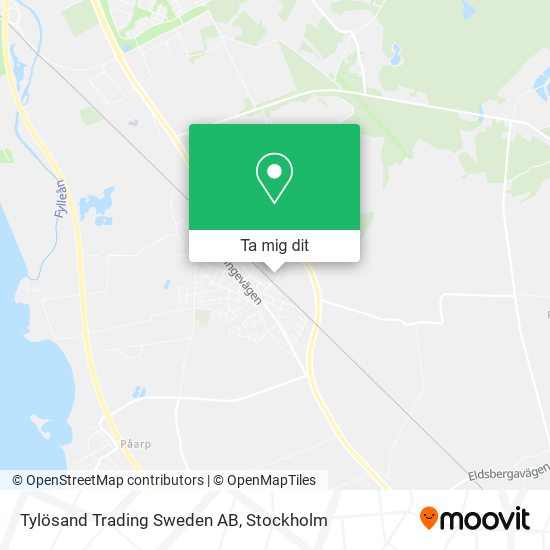 Tylösand Trading Sweden AB karta